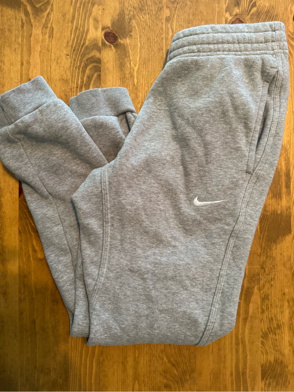 Nike Grey Men's Jogger Sweatpants with Swoosh